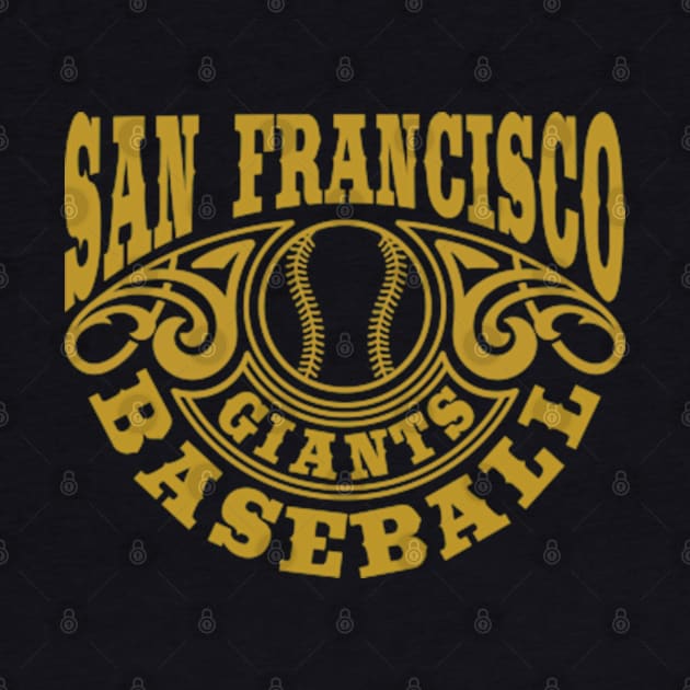 Vintage Retro San Francisco Giants Baseball by carlesclan